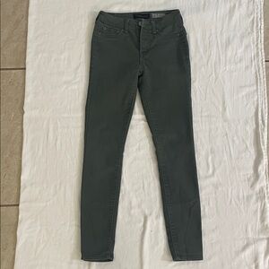 Aeropostale Women's Dark Olive Green Jeggings
